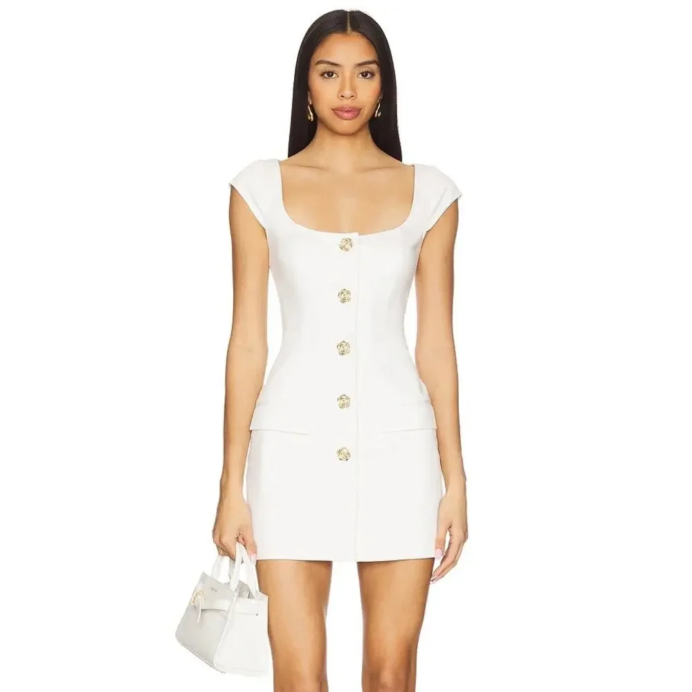 NWOT Majorelle Genevieve Mini Dress in White - Picture 1 of 8